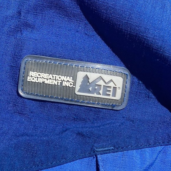 REI Winter Jacket Gore-Tex Womens Blue Black Rain Jacket Ventilation M - Picture 7 of 14